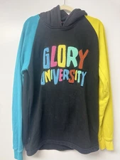 Chief Keef Glo Gang Glory University Colorblock Hoodie XL  USA Streetwear Rap N