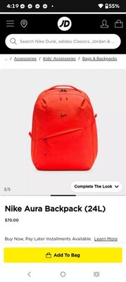 Nike Orange Backpack