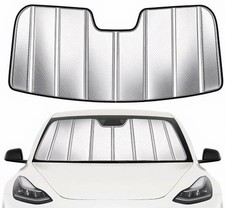 Windshield Sun Shade for Tesla Model 3 2018-2026, Model Y 2020-2026, Foldable...