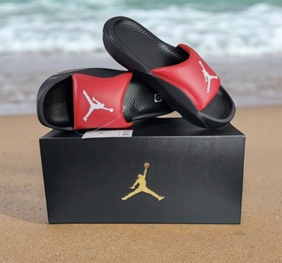 Nike Jordan Franchise Slide Sandals Synthetic Leather HF3263-600 Men's US 12 Red