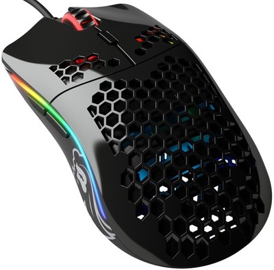 GLORIOUS Model O- Minus Compact Wired Gaming Mouse 58g RGB Omron Glossy Black