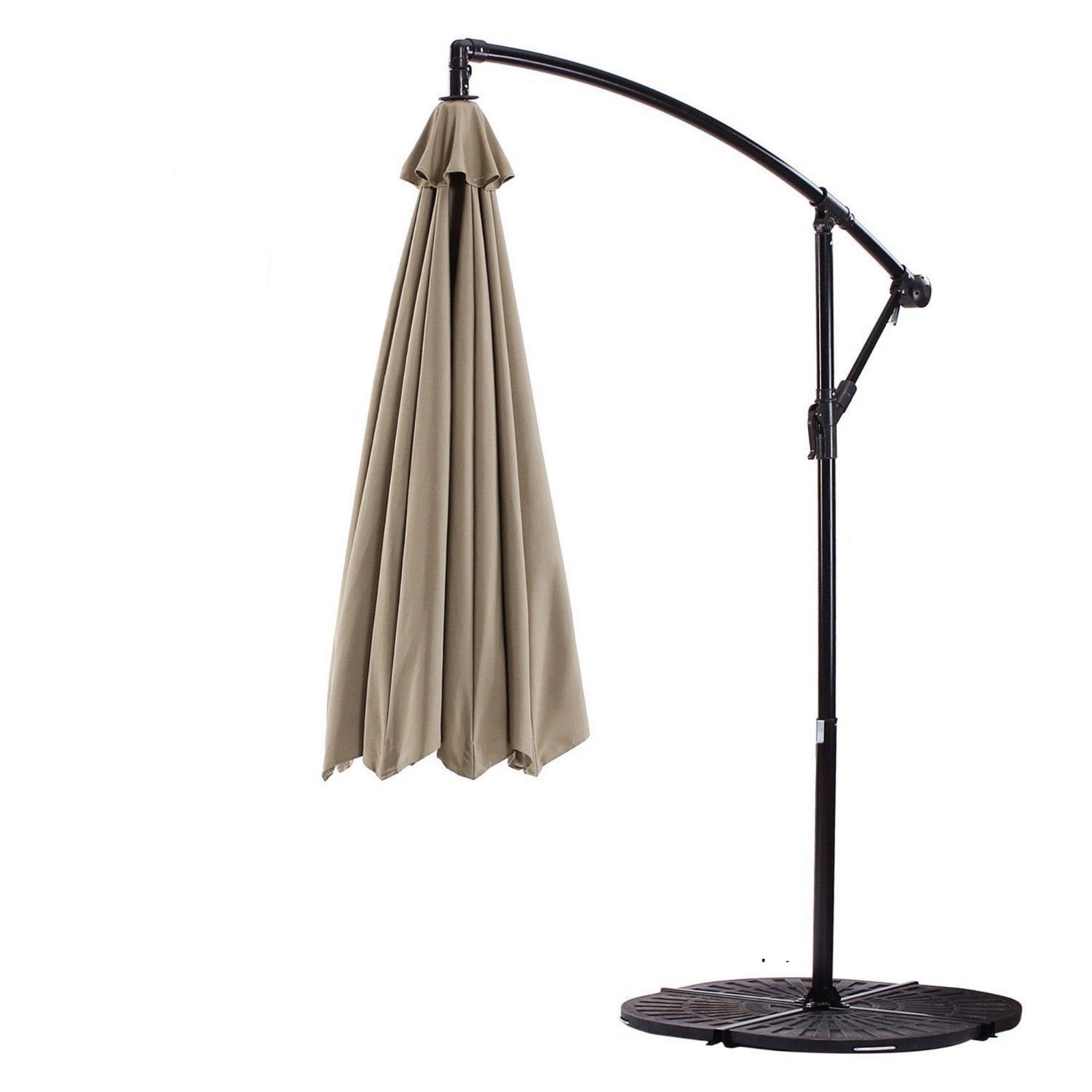 8 Rib Hanging Cantilever Umbrella - Choose 9ft, 10ft Or 11ft