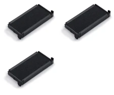 3 Pack Replacement Ink Pad For Trodat Printy 4913 4953 Self Inking Stamp Black