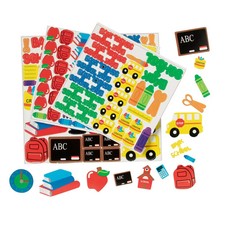 Bulk 500 Pc. Self-Adhesive School Shapes