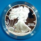 1988-S U.S. SILVER AMERICAN EAGLE - KM#273 - ORIGINAL BOX, CASE & COA - PROOF
