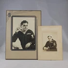 Vtg Found B&W Photo Men US Navy Sailor WW2 Military Uniform Posing Snapshot Beer