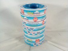 BabyBreeze Diaper Pail Refill Cartridges, 8 Count, Up to 280 Diapers Each