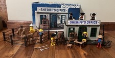 Playmobil Set 3423 Sheriffs Office Original Box Incomplete Extra Figs Kettle