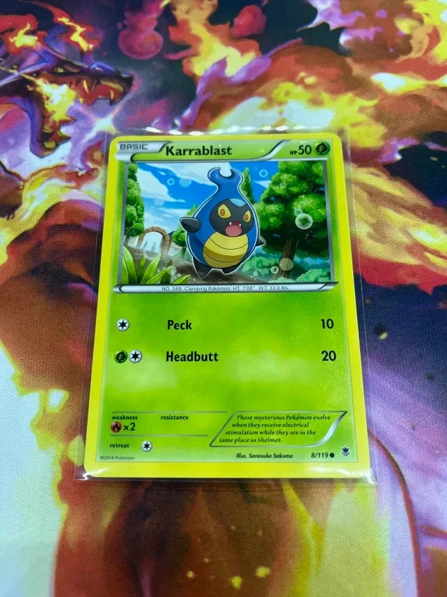 Karrablast 8/119 XY - Phantom Forces Regular LP-Lightly Played Pokémon TCG - Image 3 of 4