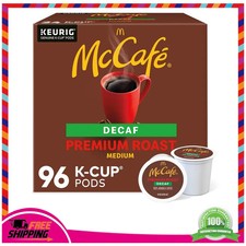McCafe Premium Roast Decaf Coffee Keurig K-Cup Pods 96 Count 4 Packs of 24