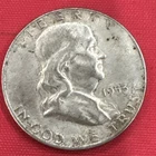 1953 Franklin Half Dollar Silver 50C Circulated US Coin
