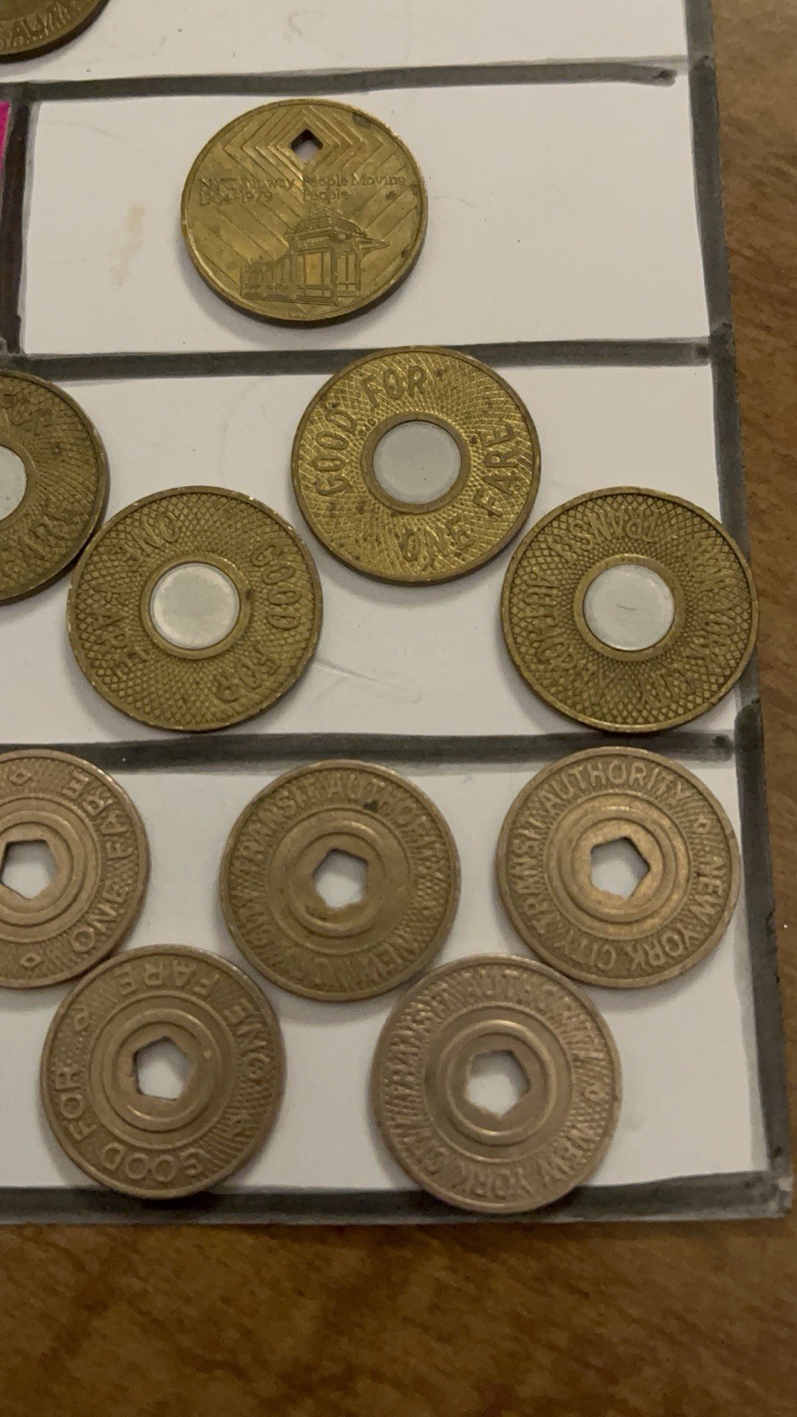 Lot of 40 Vintage New York City Transit Authority Subway Tokens