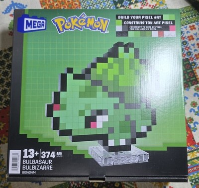 MEGA Pokemon Bulbasaur Pixel Art Building Kit - 374 pcs - Ages 13+ - NIB Sealed