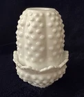 Vintage Fenton Hobnail White Milk Glass FAIRY LAMP Candle Holder 4’5”
