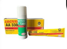 Image of Loctite 230054 AA 330 Multi-Bond Adhesive and Activator Kit 50/40ml Brand New