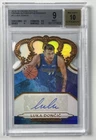 LUKA DONCIC BGS 9 2018-19 PANINI CROWN ROYALE #CR-LDC ROOKIE AUTO RC 114/149