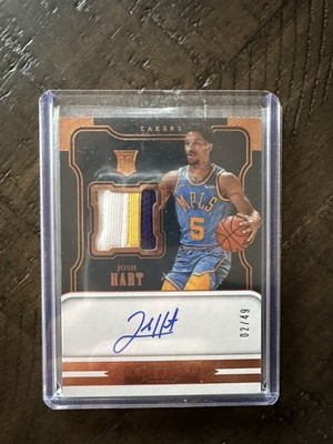 2017-18 Panini Dominion - Rookie Jersey Autographs RPA Lakers Josh Hart /49