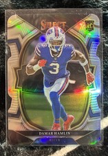 2022 Panini Select - Concourse Damar Hamlin #100 Silver Prizm Die-Cut (RC)