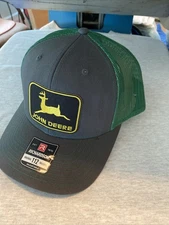 Vintage John Deere patch on  Richardson  112 Snapback Trucker Hat Cap
