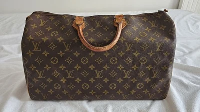 Sac à main de voyage LOUIS VUITTON Speedy 40 monogramme cuir marron - Photo 1/4