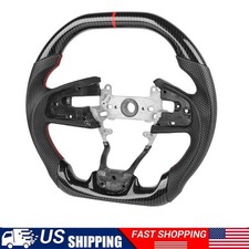 Hydro Dip Carbon Fiber Steering Wheel For Honda Civic Fk8 Type-r 16-21 10th Gen