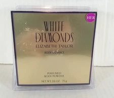 WHITE DIAMONDS Elizabeth Taylor 2.6 oz Perfumed Body Powder Women