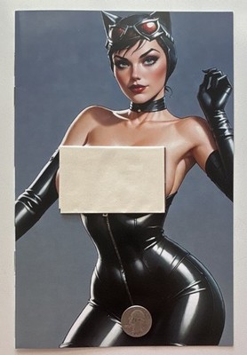 Batman Catwoman - Keys Comics #1 Pin-Up Gallery Art book - Full Nude 