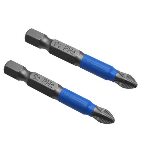 12pc Long 50mm Screwdriver Bit Magnetic Non-slip Drill PH1/PH2/PH3/PZ1/PZ2/PZ3 - Picture 9 of 12