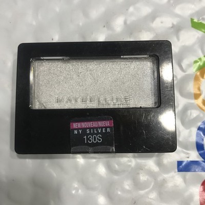 MAYBELLINE Expert Wear Eye Shadow 130S NY SILVER sealed NWOB FLAW