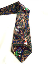 Looney Tunes Neck Tie Taz Tasmanian Devil Marvin Martian Bugs Bunny Coyote Poly