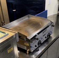 Commercial Gas LPG Griddle - 5.5kW - Smooth Plate - Cooking area: 583x395mm