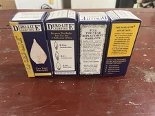 4 Vintage 8.5 Watt Candelabra Base Light Bulbs C9.5 Duro-Lite Chandelier Sparkle