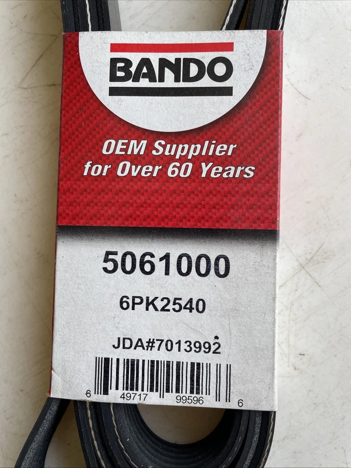 Cinturón serpentino BANDO 6PK2540 costilla ace ingeniería de precisión cinturón acanalado en V Foto 2 de 4