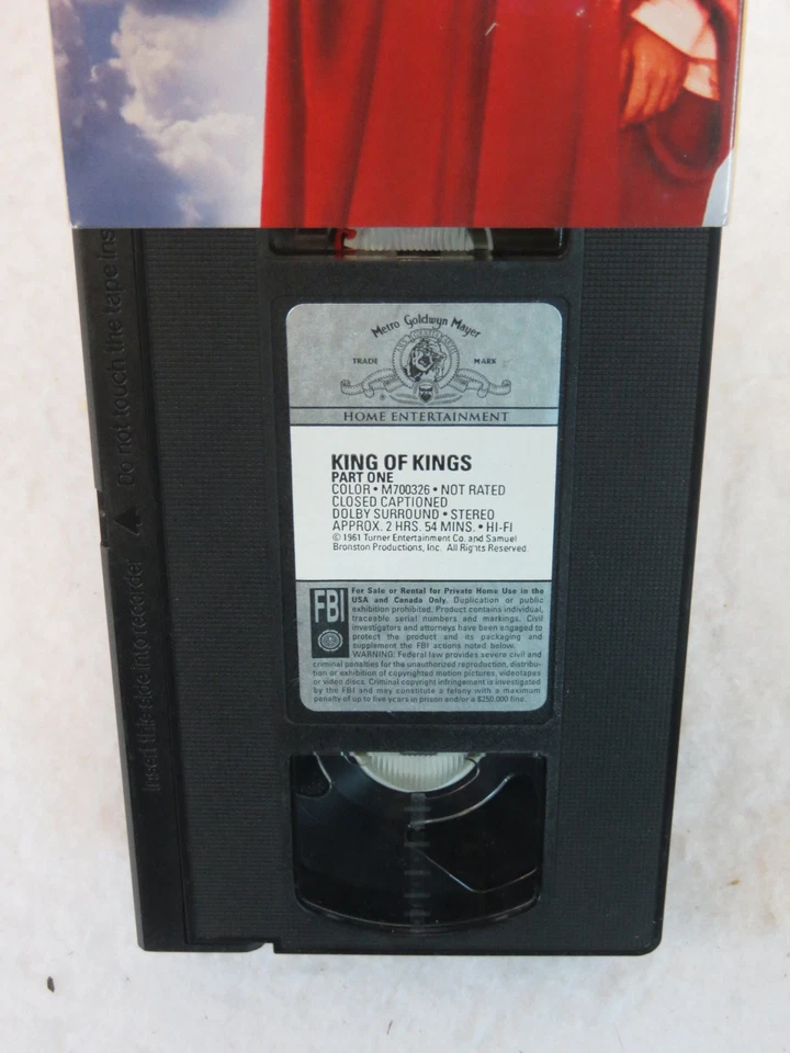 Jeffrey Hunter KING OF KINGS 2 VHS Box Set MGM 1961 - Image 3 of 3