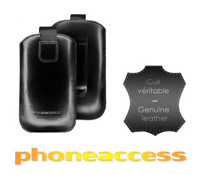 Housse Universelle En Cuir Pour Sony Ericsson Xperia T (LT30P) - Taille L, Avec Passant Ceinture, Neuf
