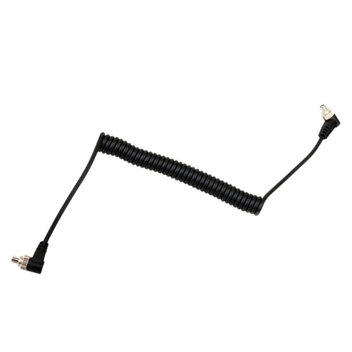 M-M PC Sync Cord Male To Male Flash Spring Cable With Screw Lock For - Picture 2 of 8