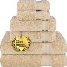 100 Cotton 6 Piece Bath Towels for Bathroom