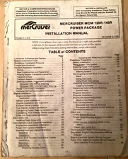 1964-1991 Mercury Mercruiser Stern Drive Installation Manual MCM 120R - 140R