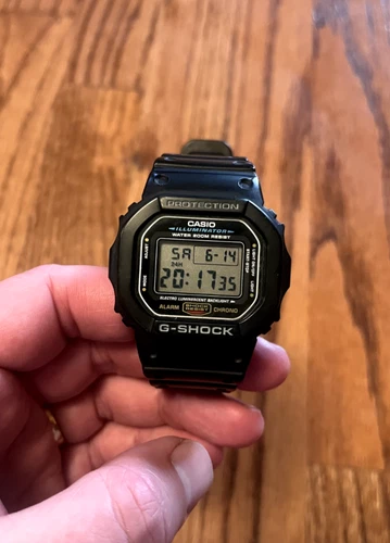 Casio Men's G-Shock Quartz Watch, Black, 20 (Model: DW5600E-1V) - Used