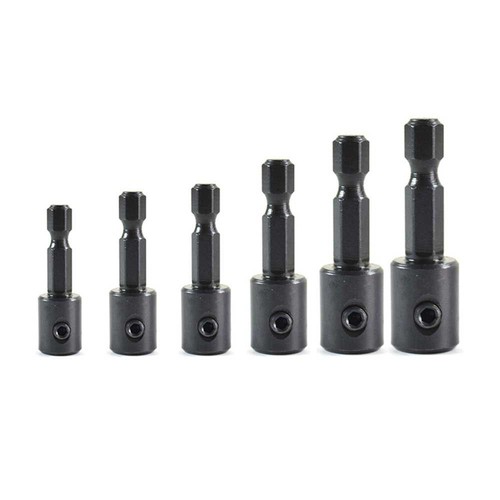 Big Horn 13228 7-Piece Adjustable Quick-Change Hex Shank Adapter Set F