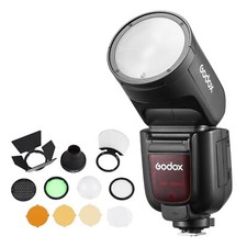 Godox V1Pro On-Camera Speedlite Flash with AK-R1 Accessory Kit