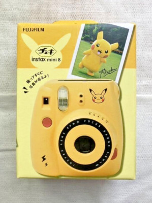 Instax Mini 8 Pikachu Pokemon Yellow Instant Film Camera Limited Rare w/Box New