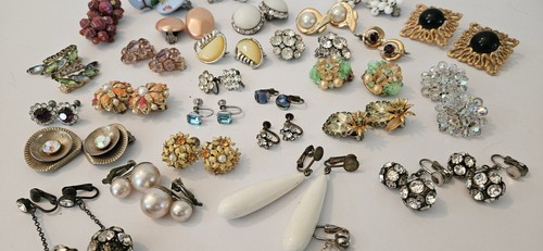 Vintage Ohrringe Clip & Schraubverschluss Set x33 Japan, Deutschland, Hongkong Alice Caviness. - Bild 8 von 12