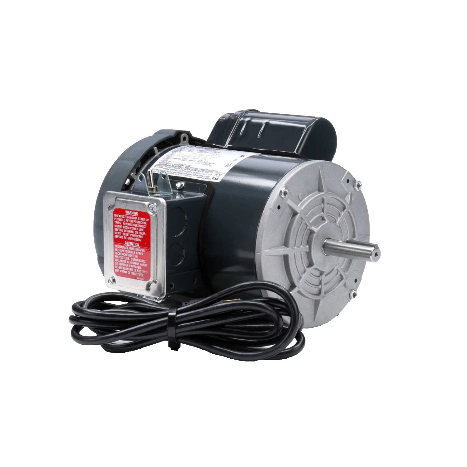 AC 120 V motores eléctricos industriales de propósito general 1 HP carga nominal