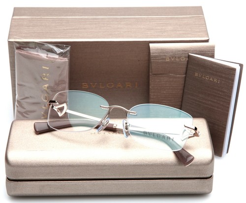 NEW BVLGARI 2199-B 266 Gold EYEGLASSES GLASSES 53-17-140 B37mm Italy - Picture 2 of 12