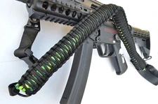 60" Tactical 550 Paracord Gun Rifle Bow Shotgun Sling 1 / 2 Point NEON VIPER