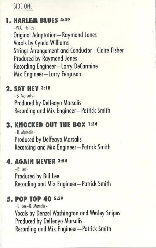 BRANFORD MARSALIS QUARTET MO BETTER BLUES CASSETTE FILM SOUNDTRACK SPIKE LEE   - Image 4 of 4