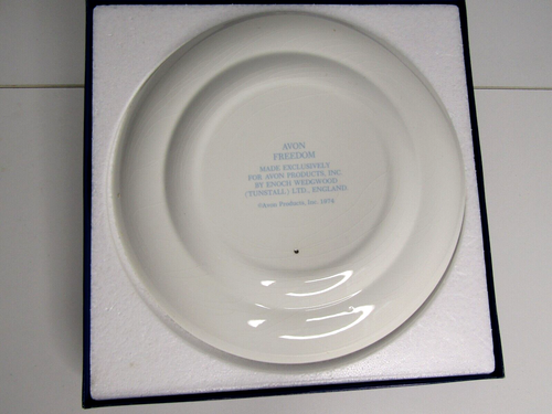 Vintage Avon 1974 Freedom Enoch Wedgewood Patriotic Collector Plate With Box - Picture 5 of 8