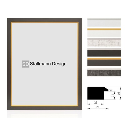 Bilderrahmen Foto Poster Druck Portrait Rahmen Modern New My Frames Holz MDF