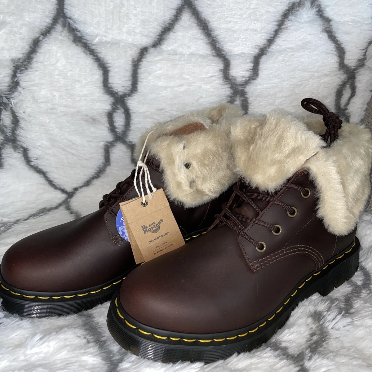 Dr. martens 1460 kolbert 8 2025 eye boots dark brown mustang